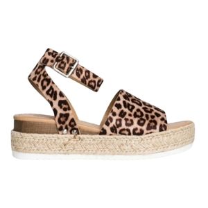 NWT HARLOW Leopard Print Sandals
